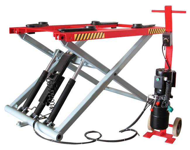 Mid Rise Scissor Lift with Mobile Trolley Attachment